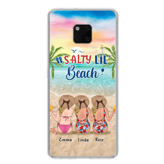 Custom Personalized Beach Girls Phone Case - Upto 3 Girls - Gift Idea For Friends/ Sisters - Salty Lil' Beach - Case For Xiaomi, Oppo And Huawei