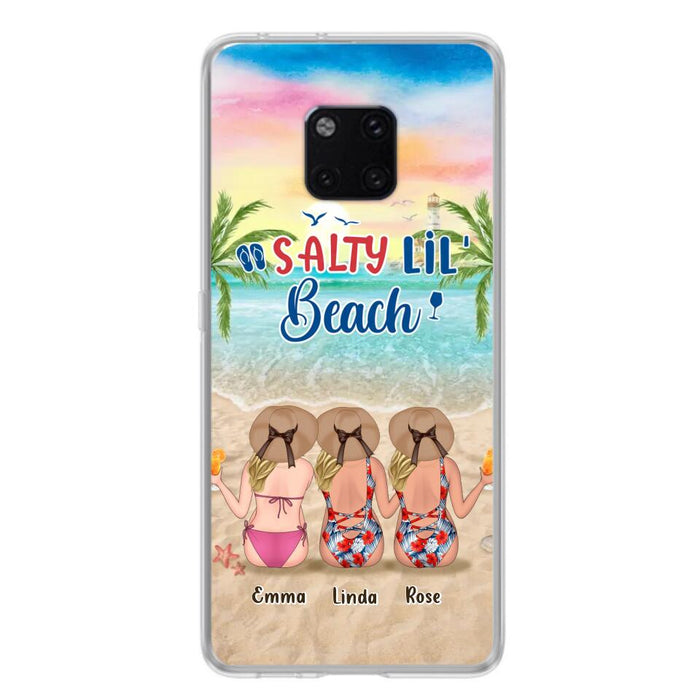 Custom Personalized Beach Girls Phone Case - Upto 3 Girls - Gift Idea For Friends/ Sisters - Salty Lil' Beach - Case For Xiaomi, Oppo And Huawei