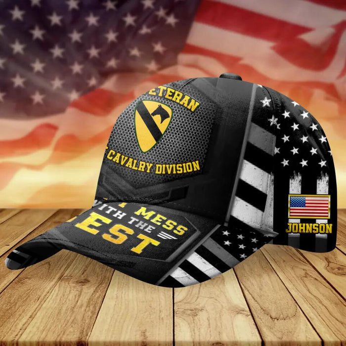 Custom Personalized Veteran Baseball Cap - Gift Idea For Veteran/ Birthday Gift - Don't Mess With The Best