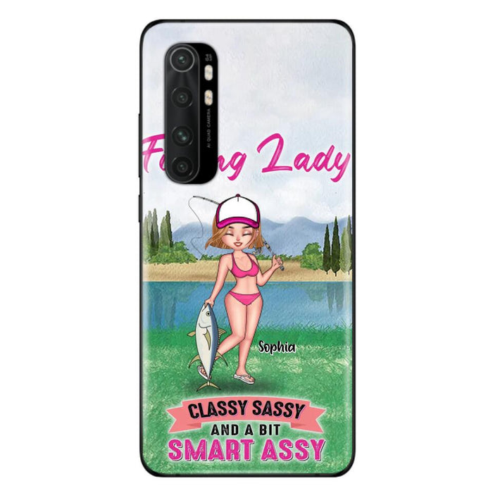 Custom Personalized Fishing Girl Phone Case - Gift Idea For Fishing Lovers - Fishing Lady, Classy Sassy And A Bit Smart Assy - Cases For Oppo, Xiaomi & Huawei