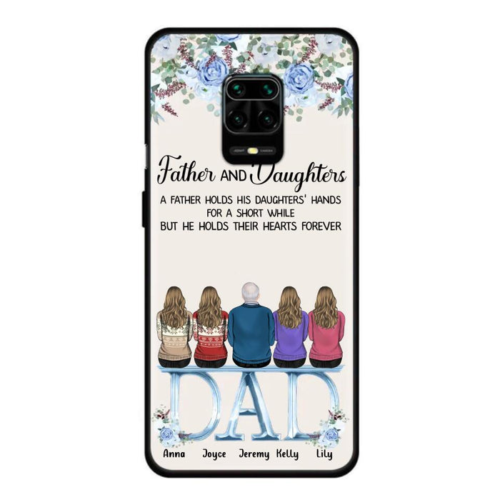 Custom Personalized Father Phone Case - Upto 5 People - Father's Day Gift Idea For Father - Father & Daughters A Father Holds His Daughters Hands For A Short While - Case for Xiaomi/Huawei/Oppo