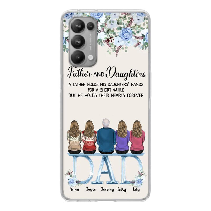 Personalized Father Phone Case - Up to 5 People - Father's Day Gift Idea For Father - Father & Daughters A Father Holds His Daughters Hands For A Short While - Case for Xiaomi/Huawei/Oppo