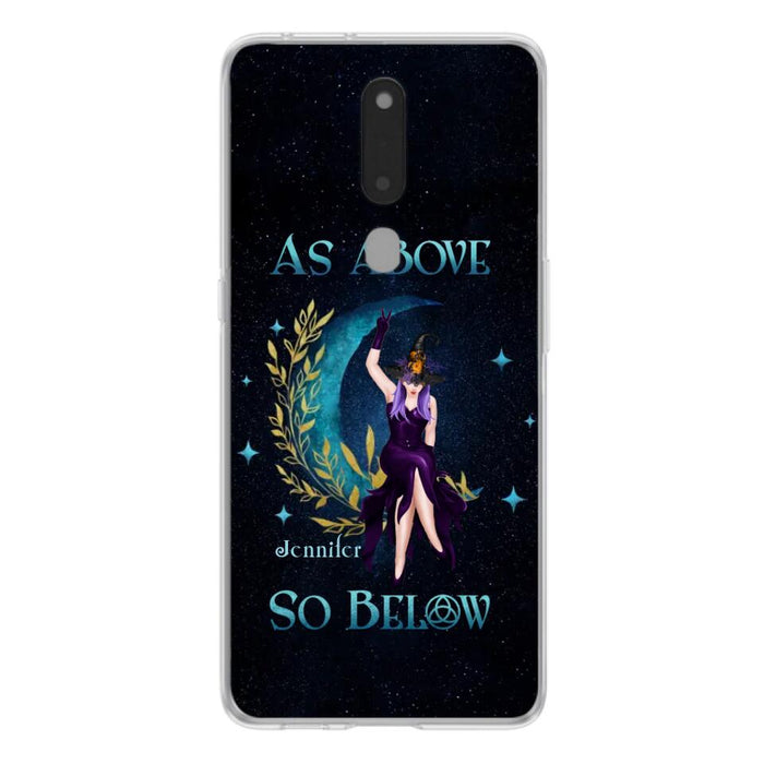 Custom Personalized Witch Phone Case - Gift Idea For Witch Lovers - As Above So Below - Cases For Oppo, Xiaomi & Huawei