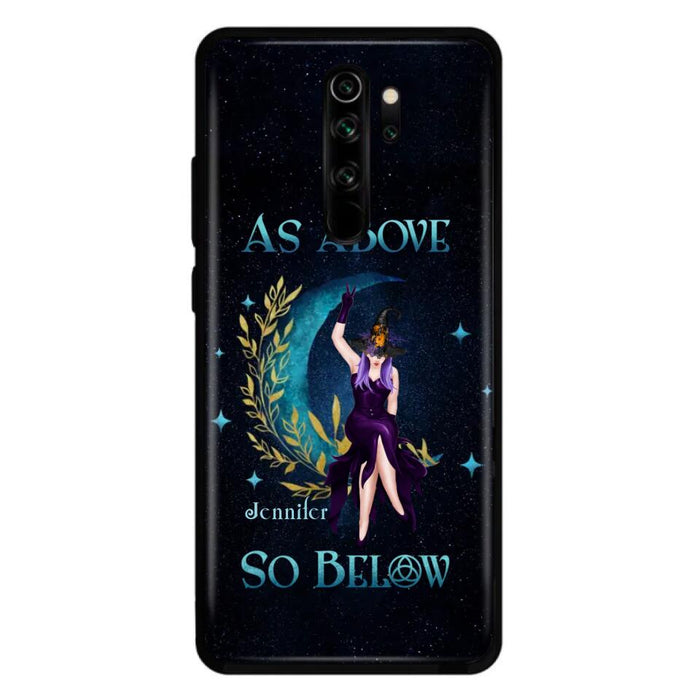 Custom Personalized Witch Phone Case - Gift Idea For Witch Lovers - As Above So Below - Cases For Oppo, Xiaomi & Huawei