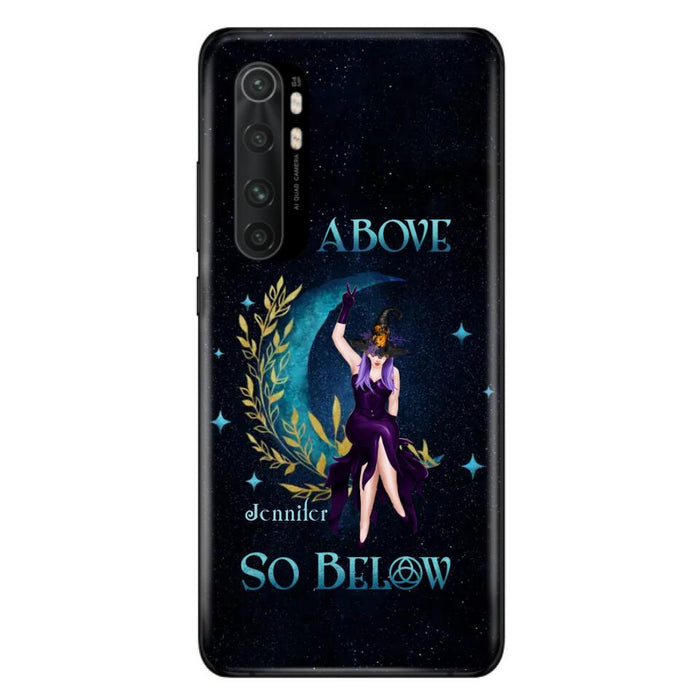 Custom Personalized Witch Phone Case - Gift Idea For Witch Lovers - As Above So Below - Cases For Oppo, Xiaomi & Huawei