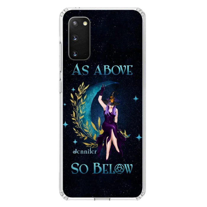 Custom Personalized Witch Phone Case - Gift Idea For Witch Lovers - As Above So Below - Cases For iPhone & Samsung