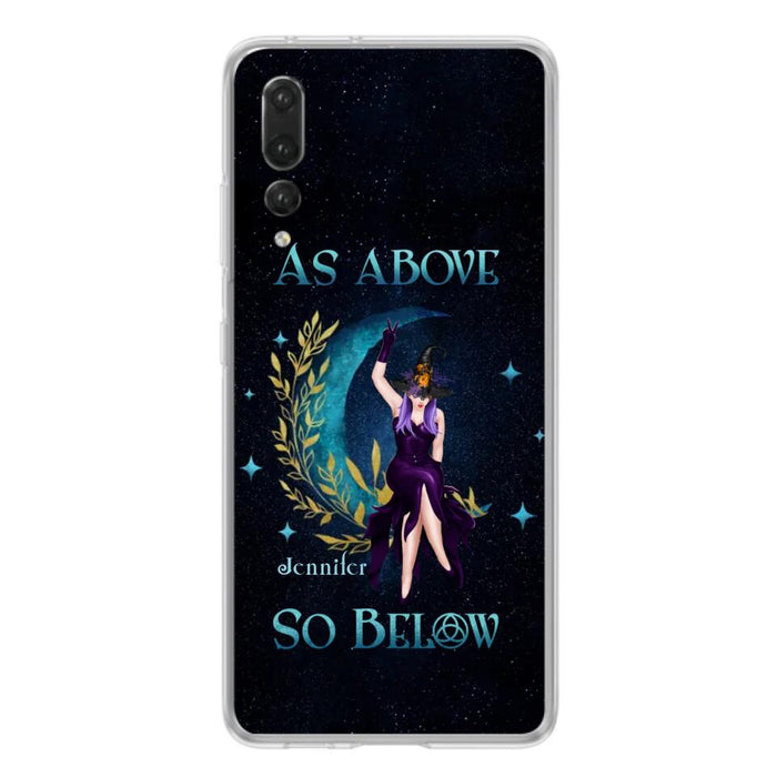 Custom Personalized Witch Phone Case - Gift Idea For Witch Lovers - As Above So Below - Cases For Oppo, Xiaomi & Huawei