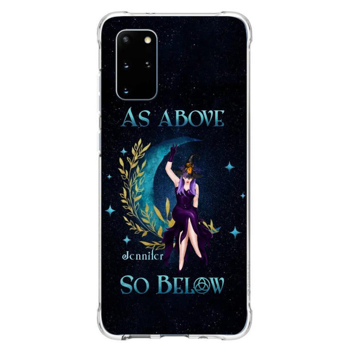 Custom Personalized Witch Phone Case - Gift Idea For Witch Lovers - As Above So Below - Cases For iPhone & Samsung