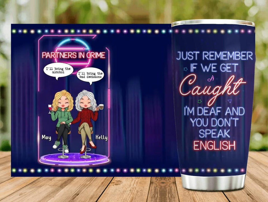 Custom Personalized Friends Tumbler - Gift Idea For Friends/Besties - Partners In Crime