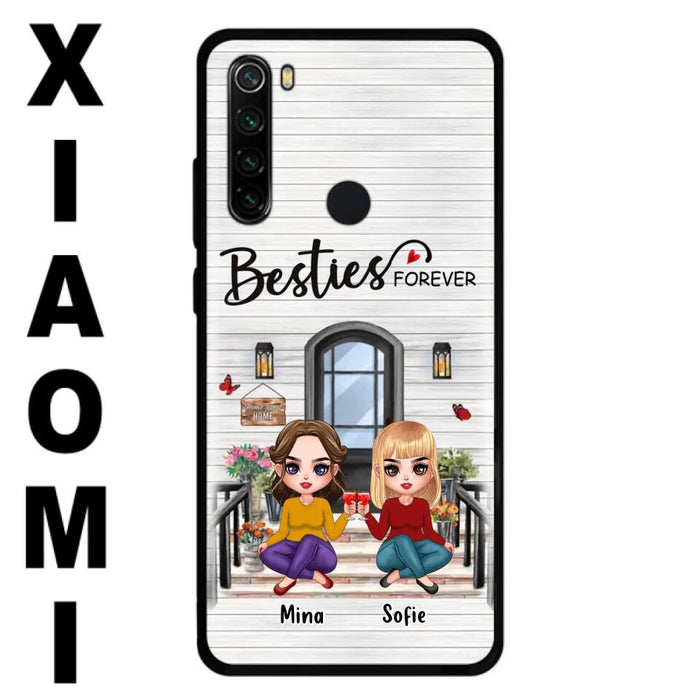 Custom Personalized Besties Sisters Front Porch Phone Case - Upto 5 Women - Gift Idea For Friends/ Besties/ Sisters - Besties Forever - Case For Xiaomi/ Oppo/ Huawei