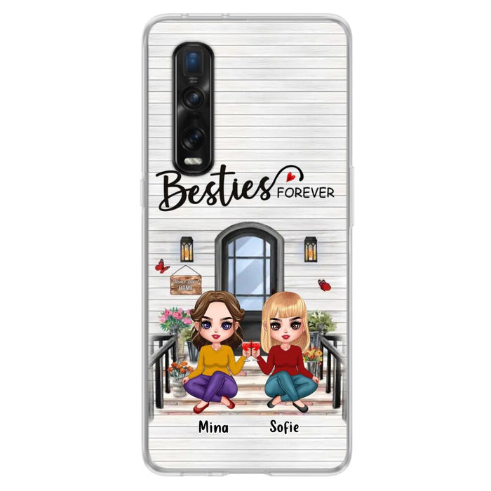 Custom Personalized Besties Sisters Front Porch Phone Case - Upto 5 Women - Gift Idea For Friends/ Besties/ Sisters - Besties Forever - Case For Xiaomi/ Oppo/ Huawei