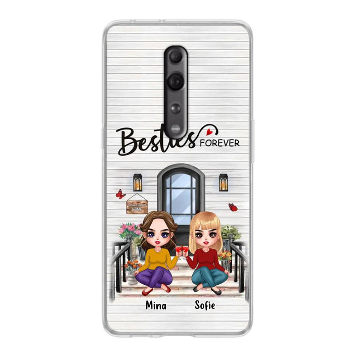 Custom Personalized Besties Sisters Front Porch Phone Case - Upto 5 Women - Gift Idea For Friends/ Besties/ Sisters - Besties Forever - Case For Xiaomi/ Oppo/ Huawei