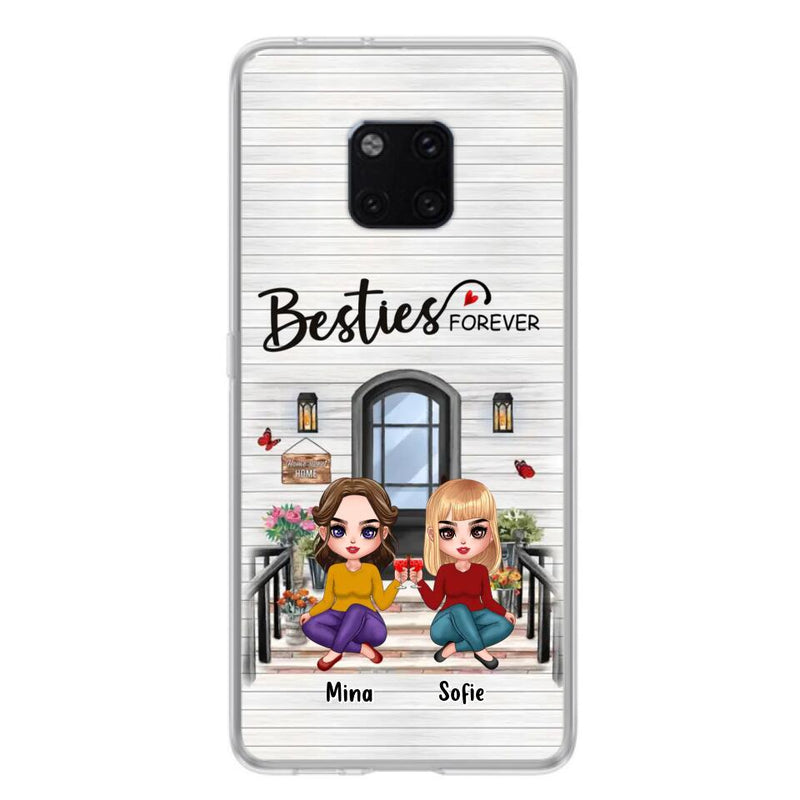 Personalized Besties Sisters Front Porch Phone Case - Up to 5 Women - Gift Idea For Friends/Besties/Sisters - Besties Forever - Case For Xiaomi/Oppo/Huawei