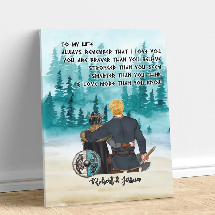 Custom Personalized To My Wife Vertical Canvas - Gift Idea For Wife From Husband - I Love You More Than You Know