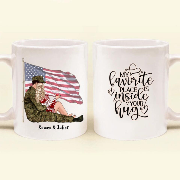 Custom Personalized Veteran Couple Coffee Mug - Gift for Veteran Couple/Husband and Wife