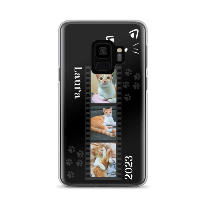 Custom Personalized Pet Photo Film iPhone/Samsung Phone Case - Gift for Cat Lovers/Birthday Gift