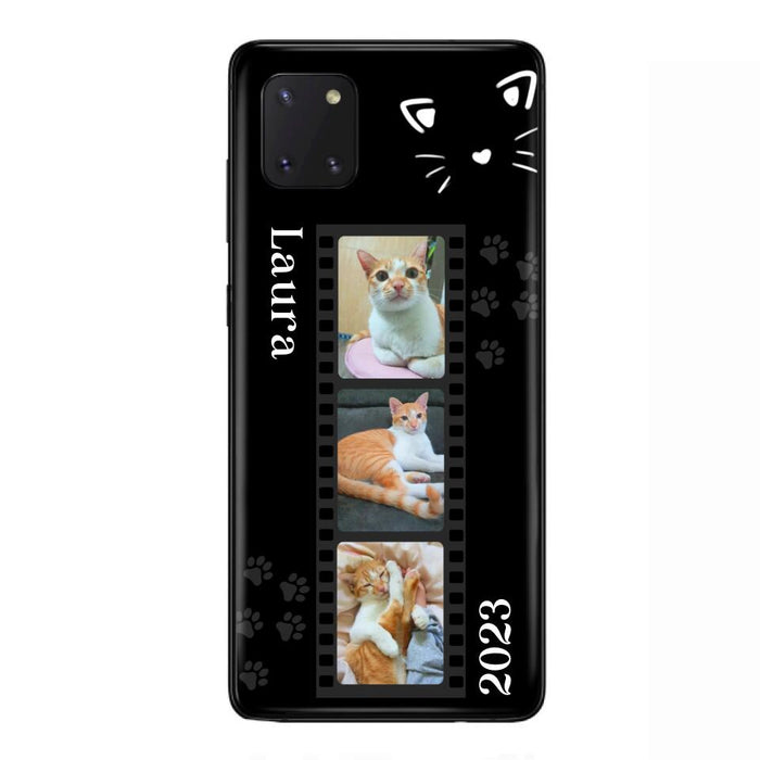 Custom Personalized Pet Photo Film iPhone/Samsung Phone Case - Gift for Cat Lovers/Birthday Gift