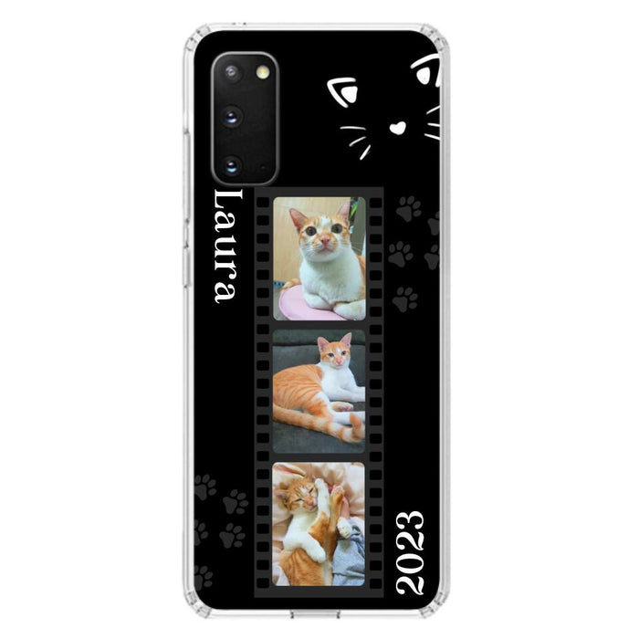 Custom Personalized Pet Photo Film iPhone/Samsung Phone Case - Gift for Cat Lovers/Birthday Gift