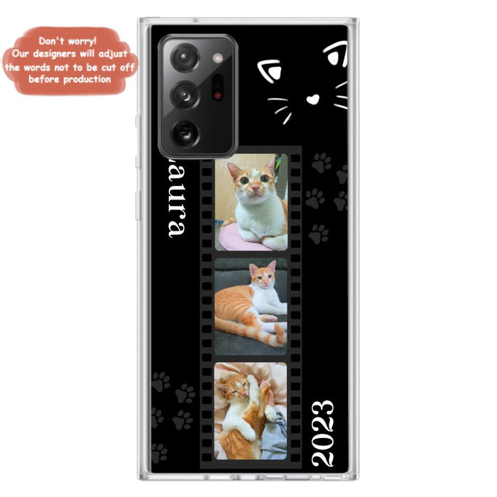 Custom Personalized Pet Photo Film iPhone/Samsung Phone Case - Gift for Cat Lovers/Birthday Gift