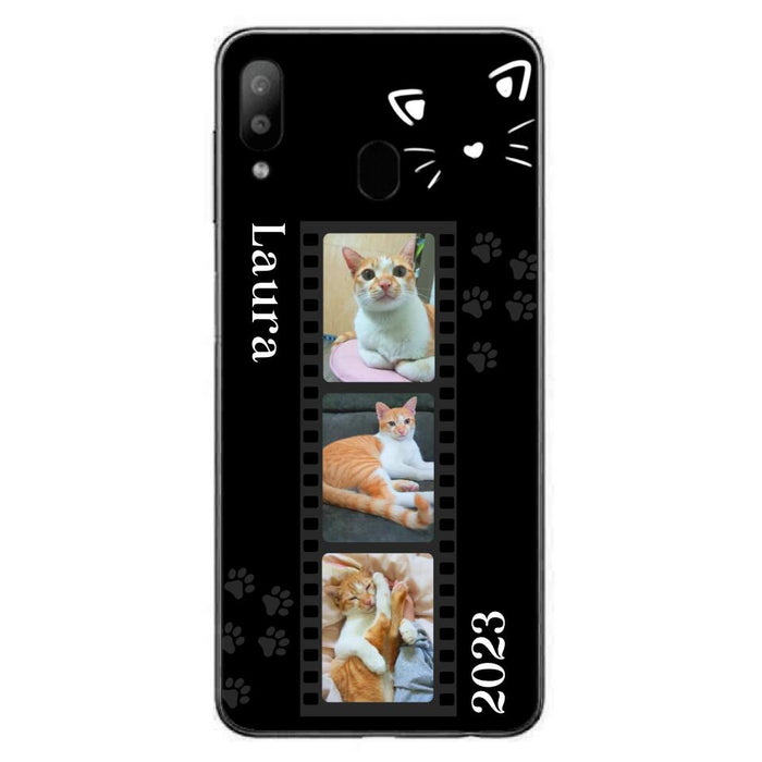 Custom Personalized Pet Photo Film iPhone/Samsung Phone Case - Gift for Cat Lovers/Birthday Gift