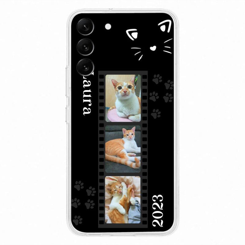 Custom Personalized Pet Photo Film iPhone/Samsung Phone Case - Gift for Cat Lovers/Birthday Gift