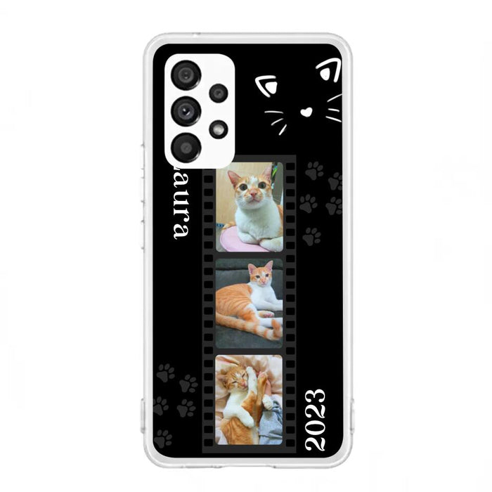 Custom Personalized Pet Photo Film iPhone/Samsung Phone Case - Gift for Cat Lovers/Birthday Gift