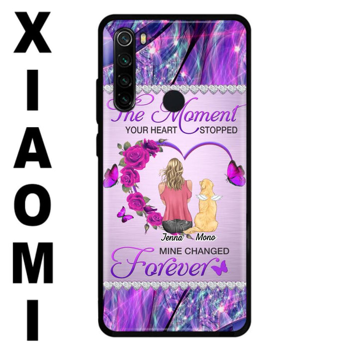 Custom Personalized Memorial Dog Mom Xiaomi/Oppo/Huawei Phone Case - Memorial/ Mother's Day Gift Idea For Dog Mom - The Moment Your Heart Stopped Mine Changed Forever