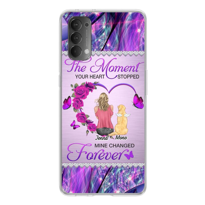 Custom Personalized Memorial Dog Mom Xiaomi/Oppo/Huawei Phone Case - Memorial/ Mother's Day Gift Idea For Dog Mom - The Moment Your Heart Stopped Mine Changed Forever