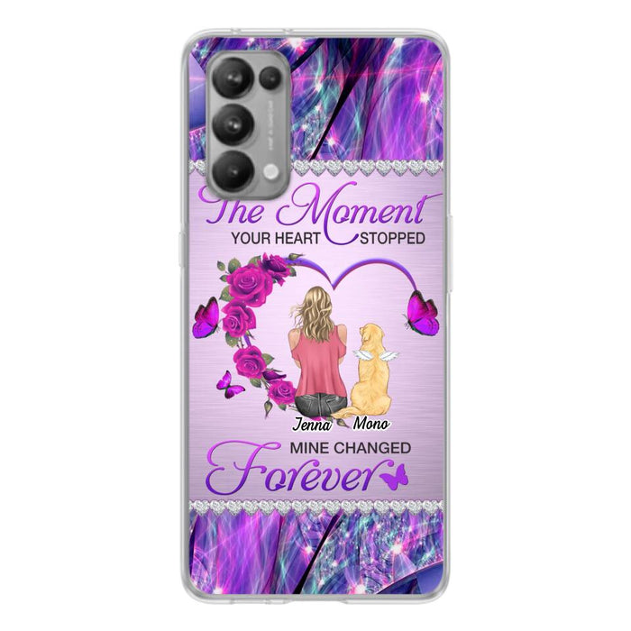 Custom Personalized Memorial Dog Mom Xiaomi/Oppo/Huawei Phone Case - Memorial/ Mother's Day Gift Idea For Dog Mom - The Moment Your Heart Stopped Mine Changed Forever