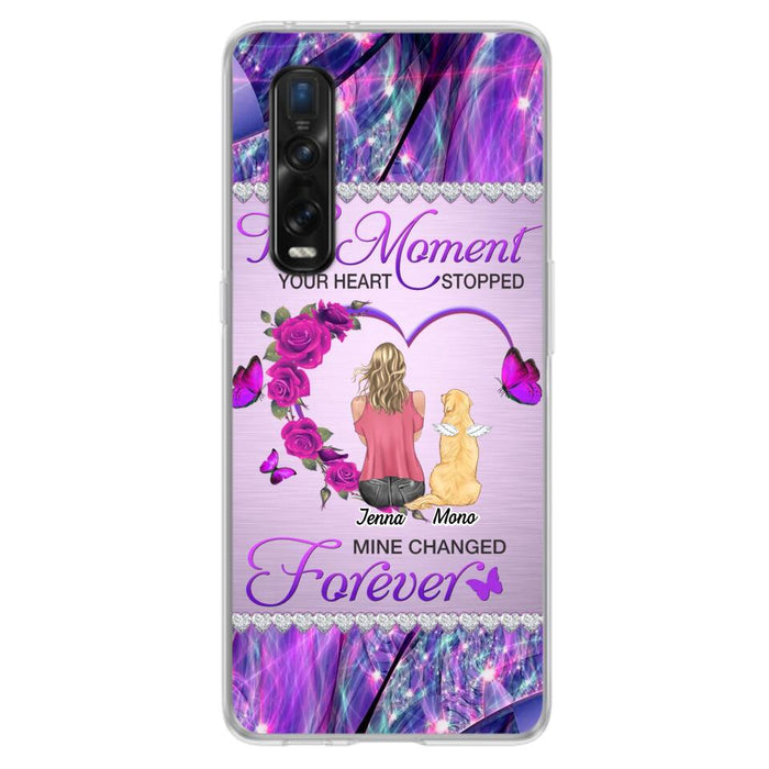 Custom Personalized Memorial Dog Mom Xiaomi/Oppo/Huawei Phone Case - Memorial/ Mother's Day Gift Idea For Dog Mom - The Moment Your Heart Stopped Mine Changed Forever