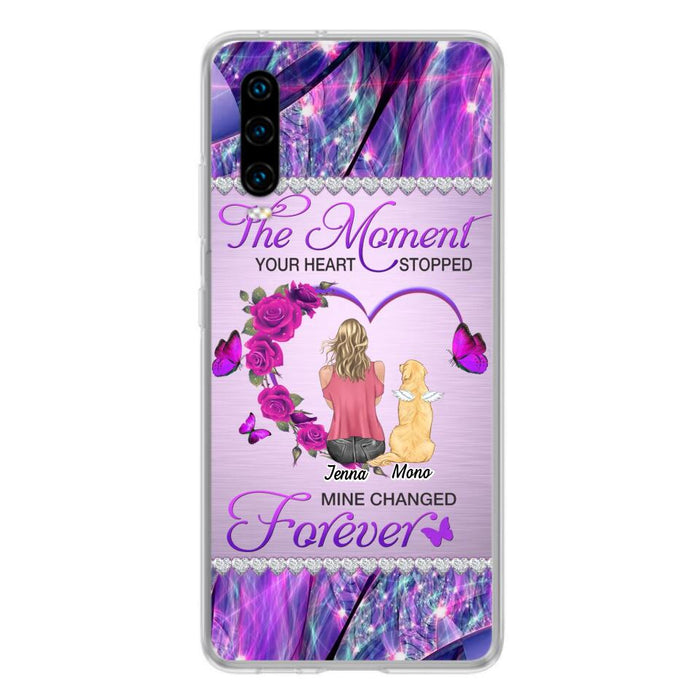 Custom Personalized Memorial Dog Mom Xiaomi/Oppo/Huawei Phone Case - Memorial/ Mother's Day Gift Idea For Dog Mom - The Moment Your Heart Stopped Mine Changed Forever