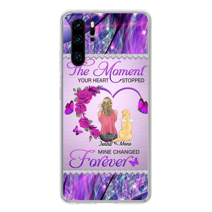 Custom Personalized Memorial Dog Mom Xiaomi/Oppo/Huawei Phone Case - Memorial/ Mother's Day Gift Idea For Dog Mom - The Moment Your Heart Stopped Mine Changed Forever