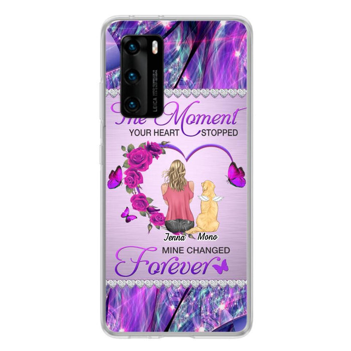 Custom Personalized Memorial Dog Mom Xiaomi/Oppo/Huawei Phone Case - Memorial/ Mother's Day Gift Idea For Dog Mom - The Moment Your Heart Stopped Mine Changed Forever