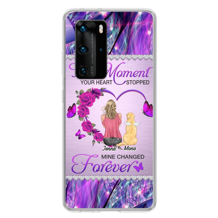 Custom Personalized Memorial Dog Mom Xiaomi/Oppo/Huawei Phone Case - Memorial/ Mother's Day Gift Idea For Dog Mom - The Moment Your Heart Stopped Mine Changed Forever