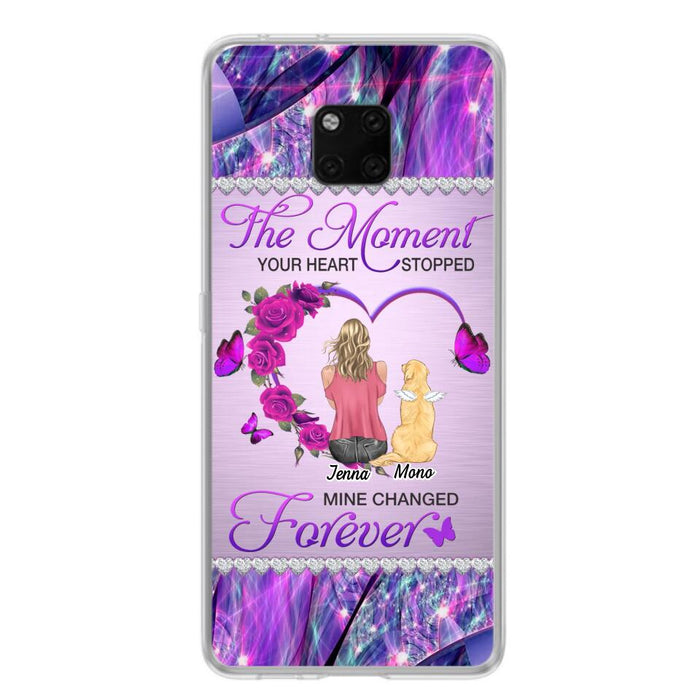 Custom Personalized Memorial Dog Mom Xiaomi/Oppo/Huawei Phone Case - Memorial/ Mother's Day Gift Idea For Dog Mom - The Moment Your Heart Stopped Mine Changed Forever