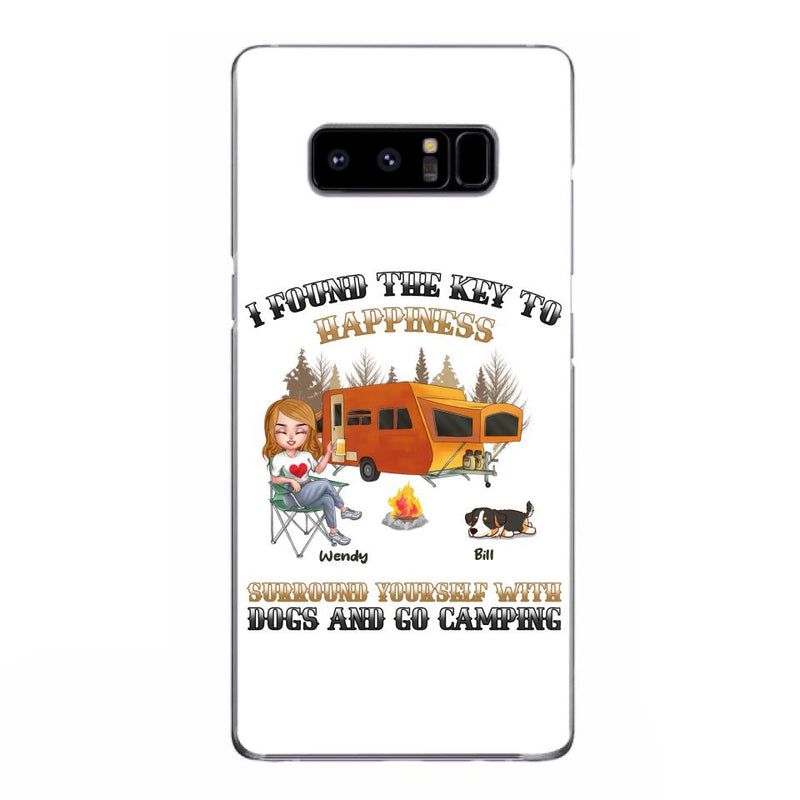 Custom Personalized Dog Camping Queen Phone Case - Gift Idea For Camping Lovers/Friends/ Dog Mom - Upto 5 Dogs - Case For iPhone And Samsung