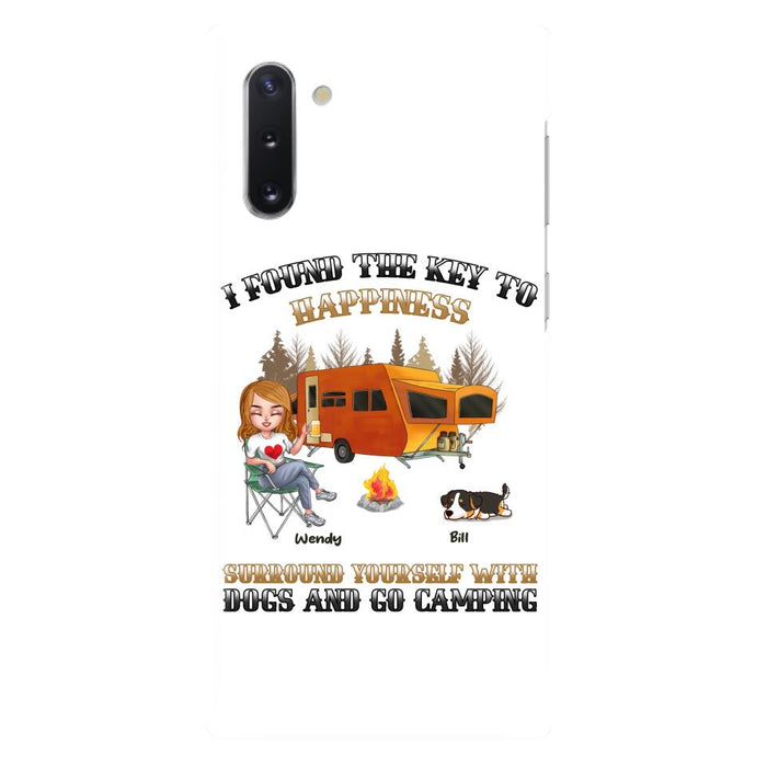 Custom Personalized Dog Camping Queen Phone Case - Gift Idea For Camping Lovers/Friends/ Dog Mom - Upto 5 Dogs - Case For iPhone And Samsung