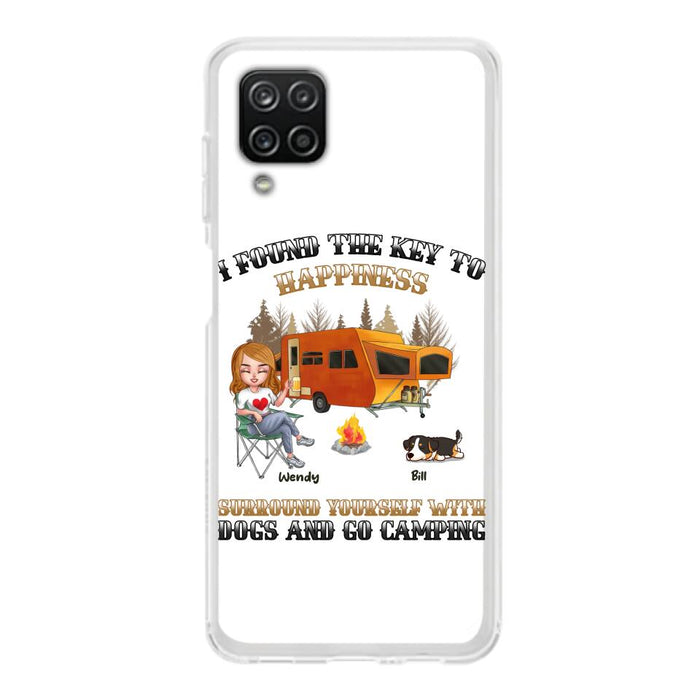 Custom Personalized Dog Camping Queen Phone Case - Gift Idea For Camping Lovers/Friends/ Dog Mom - Upto 5 Dogs - Case For iPhone And Samsung