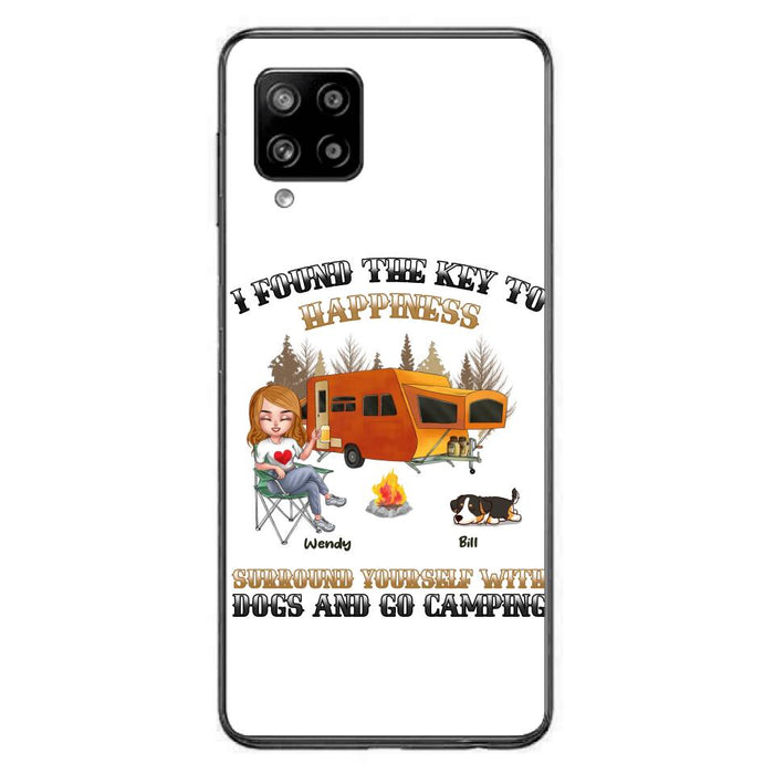 Custom Personalized Dog Camping Queen Phone Case - Gift Idea For Camping Lovers/Friends/ Dog Mom - Upto 5 Dogs - Case For iPhone And Samsung