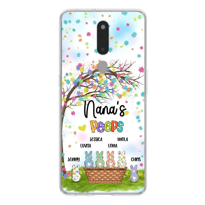 Custom Personalized Nana's Peeps Phone Case- Gift Idea For Easter Day - Upto 6 Bunnies - Nana's Peeps - Cases For Oppo, Xiaomi & Huawei