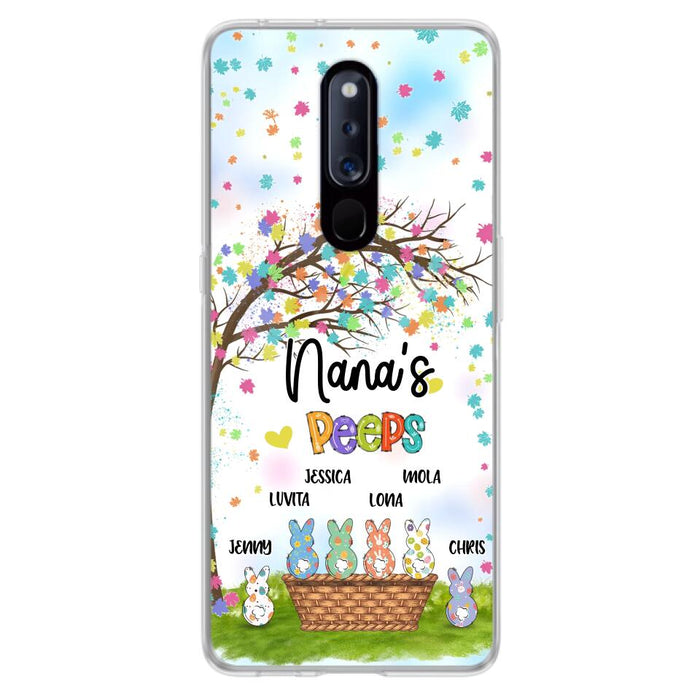 Custom Personalized Nana's Peeps Phone Case- Gift Idea For Easter Day - Upto 6 Bunnies - Nana's Peeps - Cases For Oppo, Xiaomi & Huawei