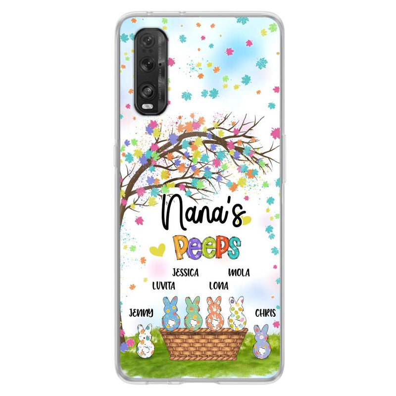 Personalized Nana's Peeps Phone Case - Gift Idea For Easter Day - Up to 6 Bunnies - Nana's Peeps - Cases For Oppo, Xiaomi & Huawei