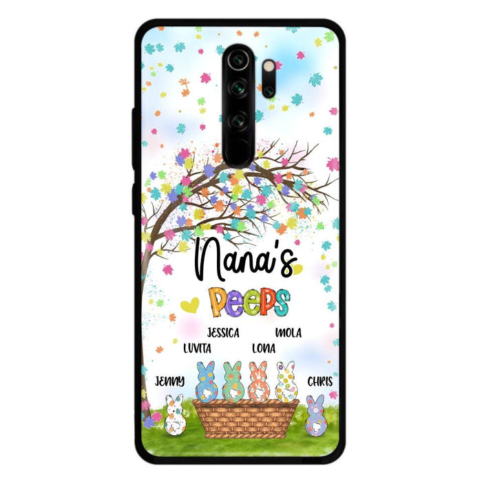 Custom Personalized Nana's Peeps Phone Case- Gift Idea For Easter Day - Upto 6 Bunnies - Nana's Peeps - Cases For Oppo, Xiaomi & Huawei