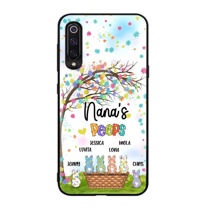 Custom Personalized Nana's Peeps Phone Case- Gift Idea For Easter Day - Upto 6 Bunnies - Nana's Peeps - Cases For Oppo, Xiaomi & Huawei