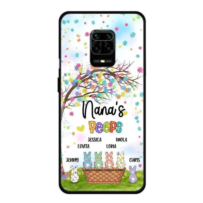 Custom Personalized Nana's Peeps Phone Case- Gift Idea For Easter Day - Upto 6 Bunnies - Nana's Peeps - Cases For Oppo, Xiaomi & Huawei