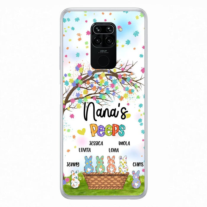 Custom Personalized Nana's Peeps Phone Case- Gift Idea For Easter Day - Upto 6 Bunnies - Nana's Peeps - Cases For Oppo, Xiaomi & Huawei