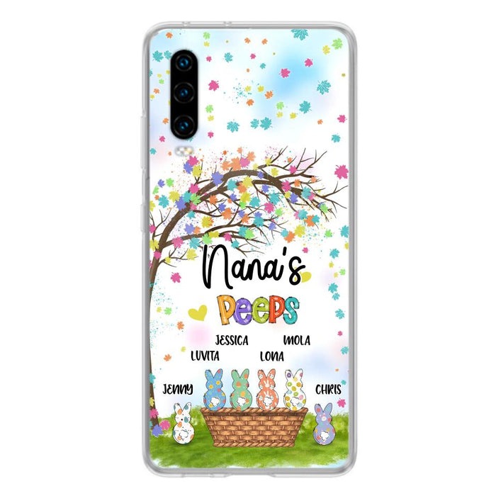 Custom Personalized Nana's Peeps Phone Case- Gift Idea For Easter Day - Upto 6 Bunnies - Nana's Peeps - Cases For Oppo, Xiaomi & Huawei