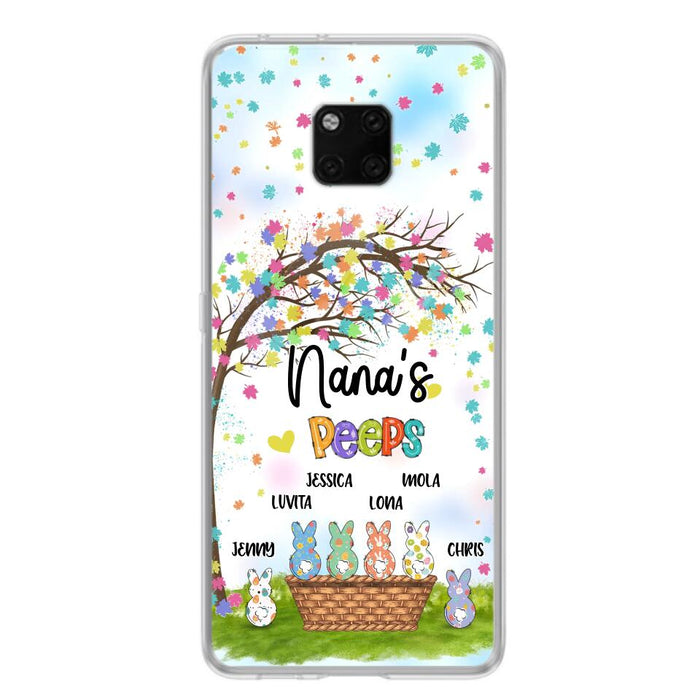 Custom Personalized Nana's Peeps Phone Case- Gift Idea For Easter Day - Upto 6 Bunnies - Nana's Peeps - Cases For Oppo, Xiaomi & Huawei