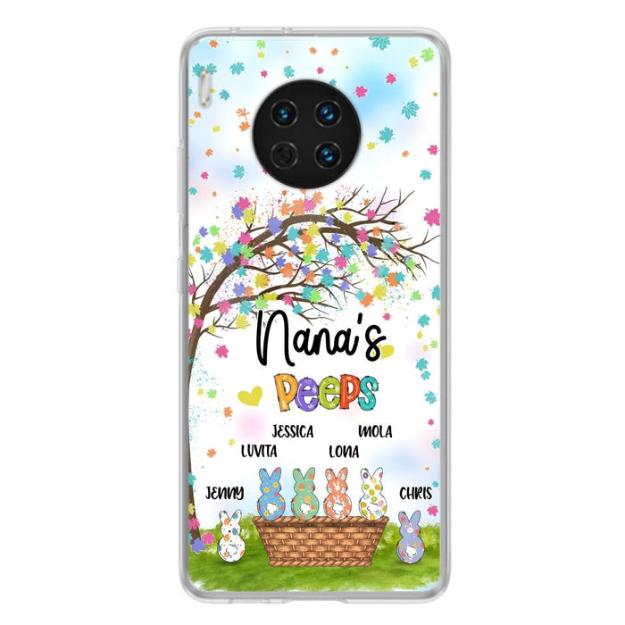 Custom Personalized Nana's Peeps Phone Case- Gift Idea For Easter Day - Upto 6 Bunnies - Nana's Peeps - Cases For Oppo, Xiaomi & Huawei