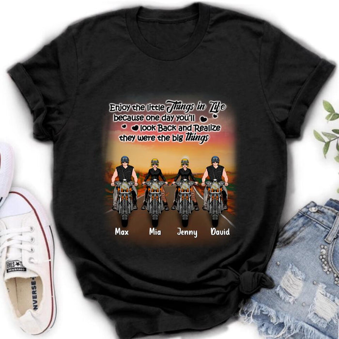 Custom Personalized Couple Motorcycle Shirt/ Pullover Hoodie - Gift Idea For Couple/ Friends - You  & Me We Got This